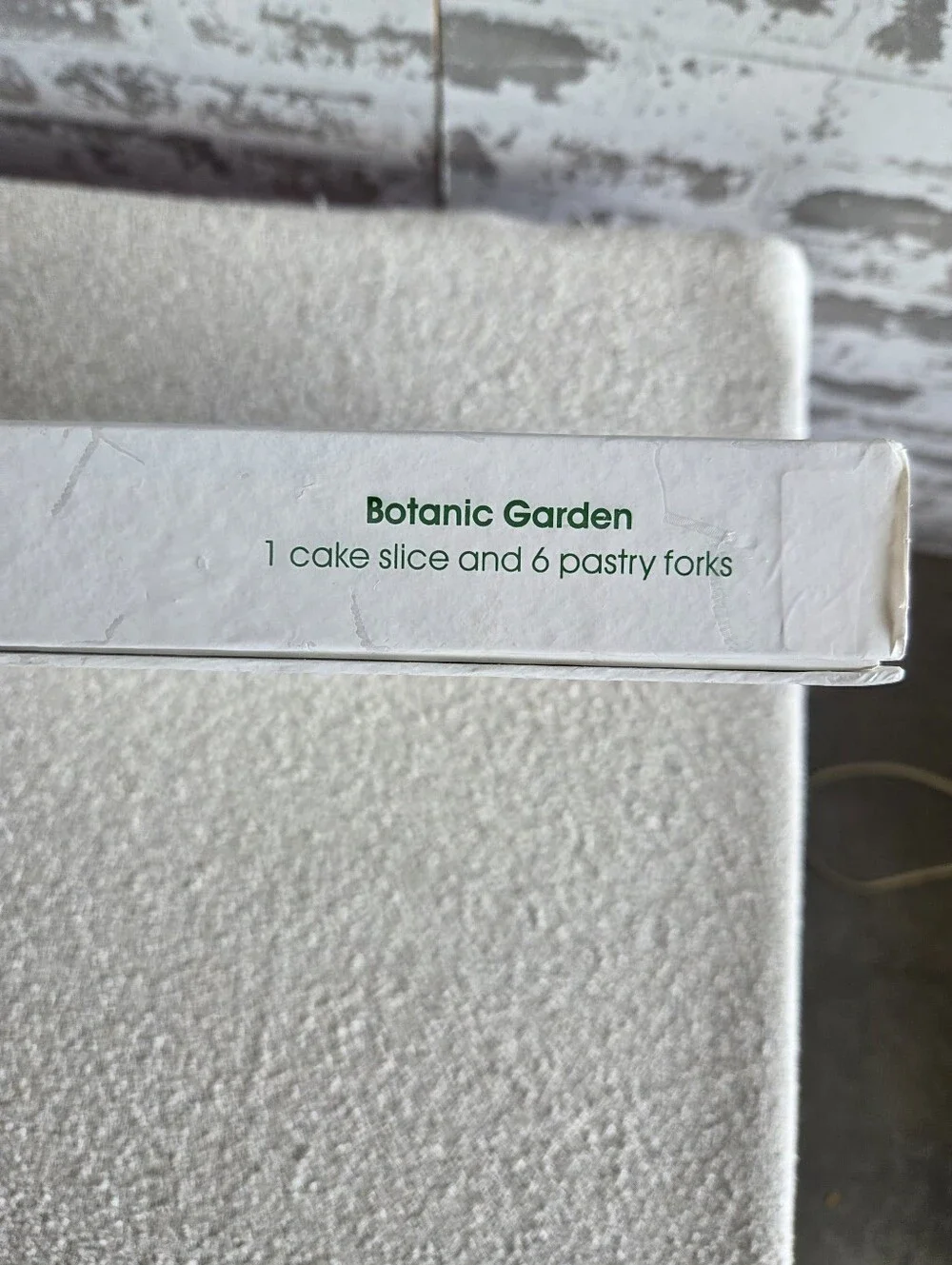 Portmeirion Botanic Garden Set of 6 Pastry Dessert Forks Porcelain Handle Box